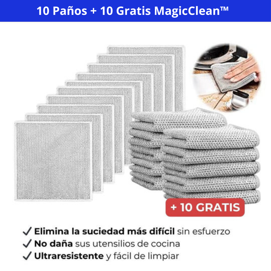 MagicClean™  Paños Mágicos de Limpieza