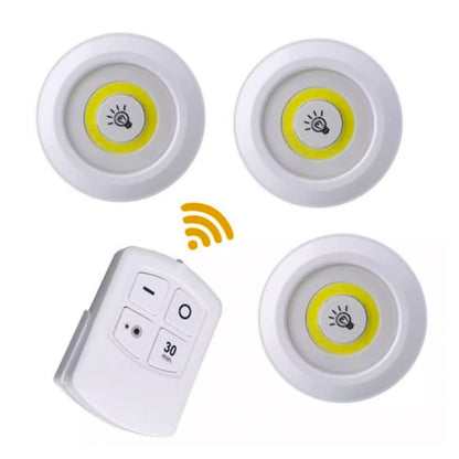 SET 3 LUCES LED CON CONTROL REMOTO